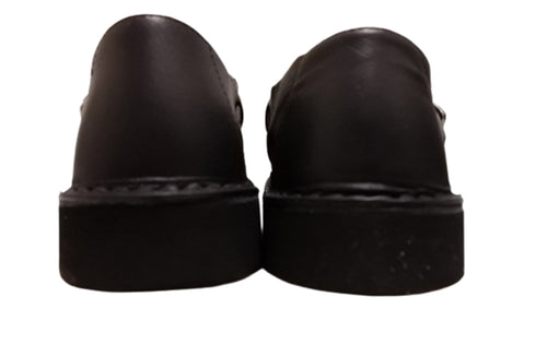 【Organic handloom GUNA ブラック】メリージェーンタイプのストラップシューズ